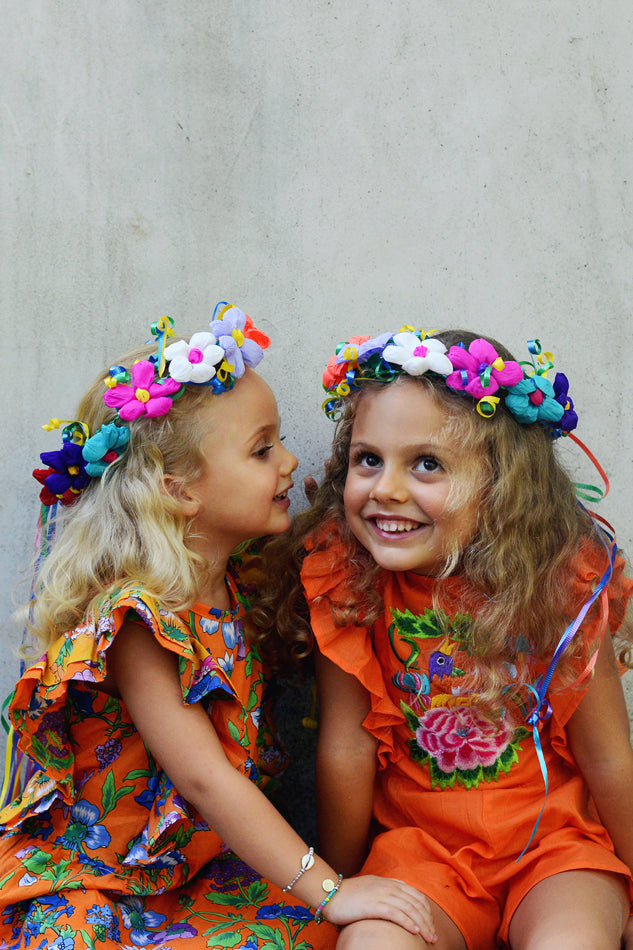 Coco & Ginger Viola Dress - Marigold Fiore Patch