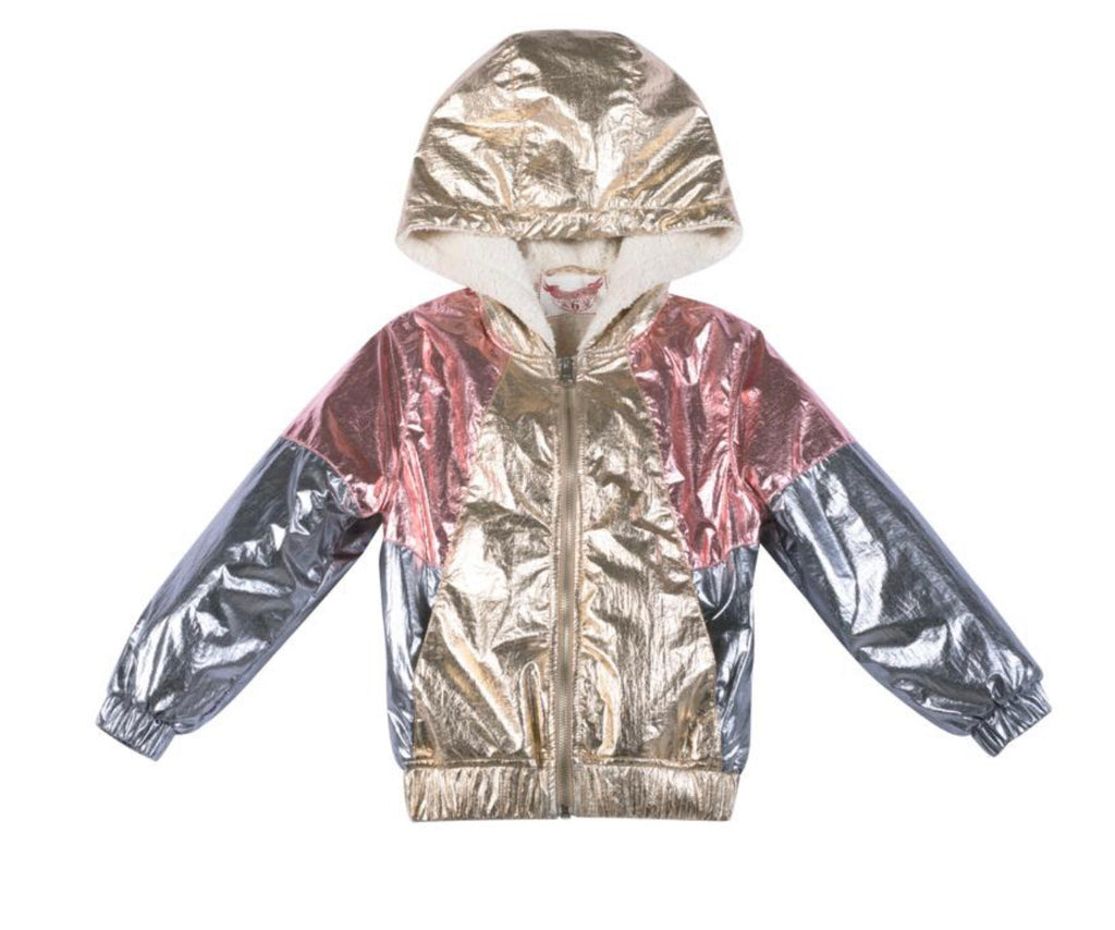 Paper wings metallic spray jacket