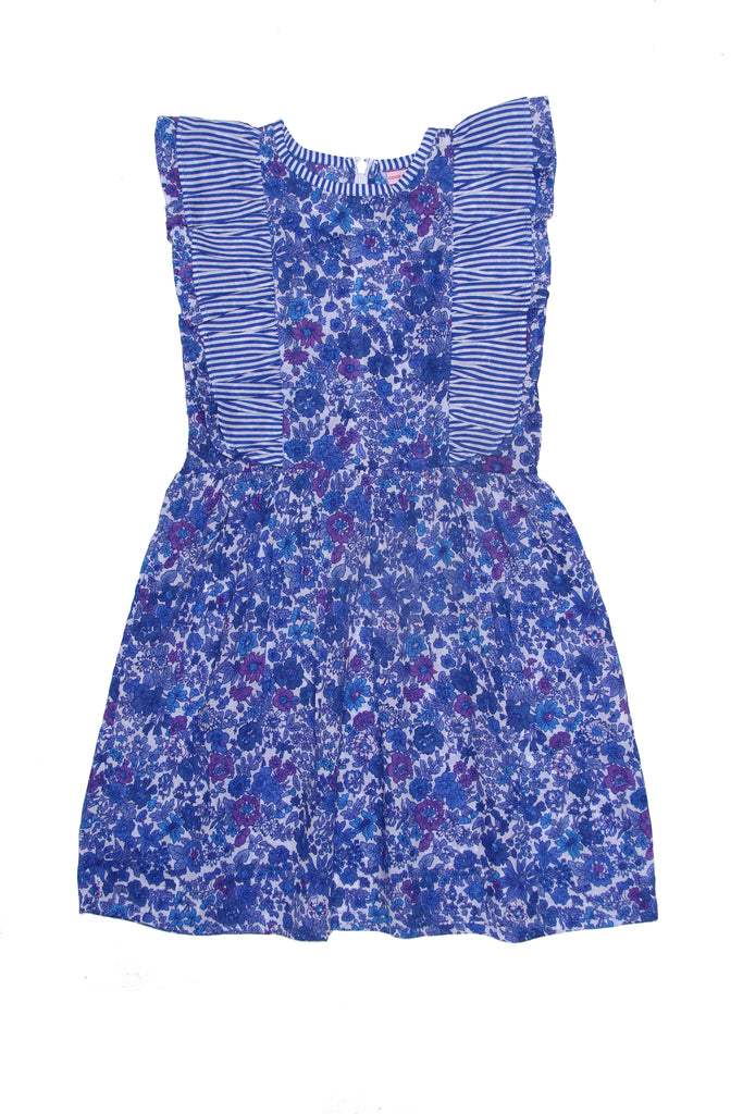 Coco & Ginger Viola Dress - Blue Aster with Stripe
