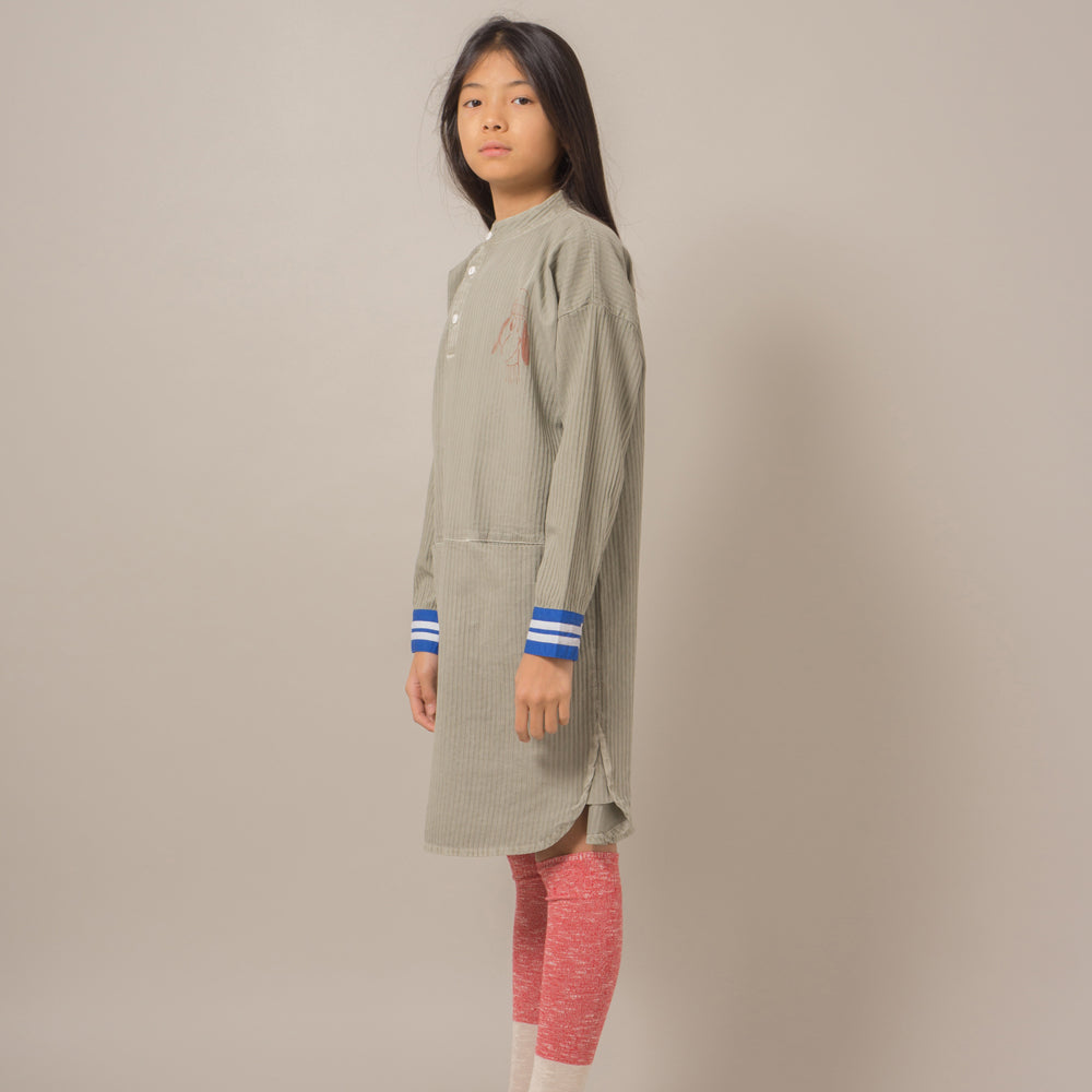 bobo choses loup embroidery tunic dress