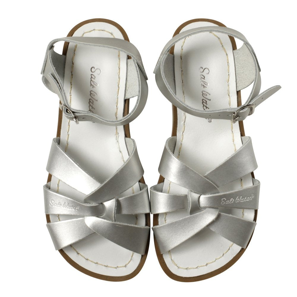 salt water sandals women's - silver