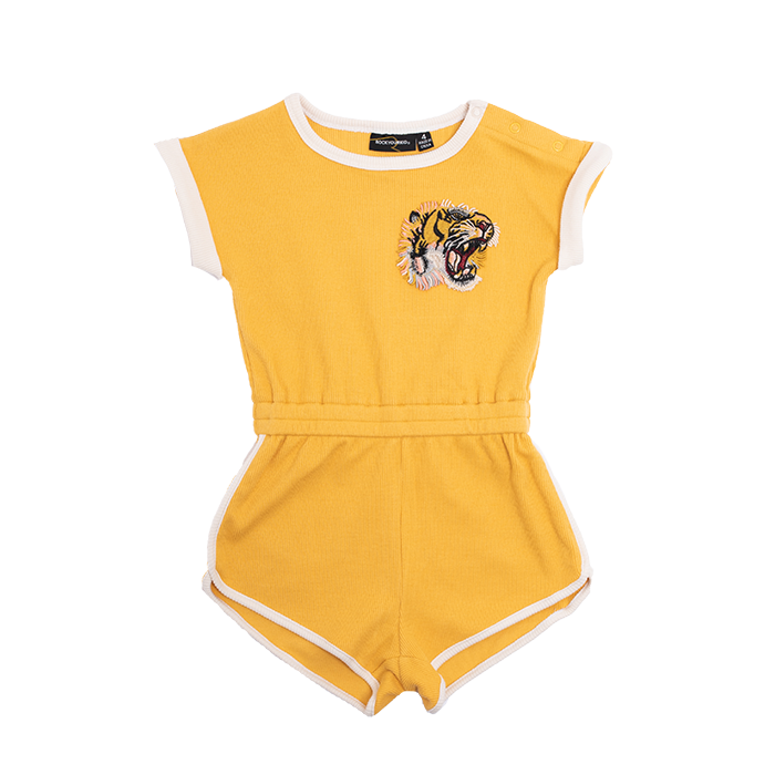 rock your baby - marigold tiger romper