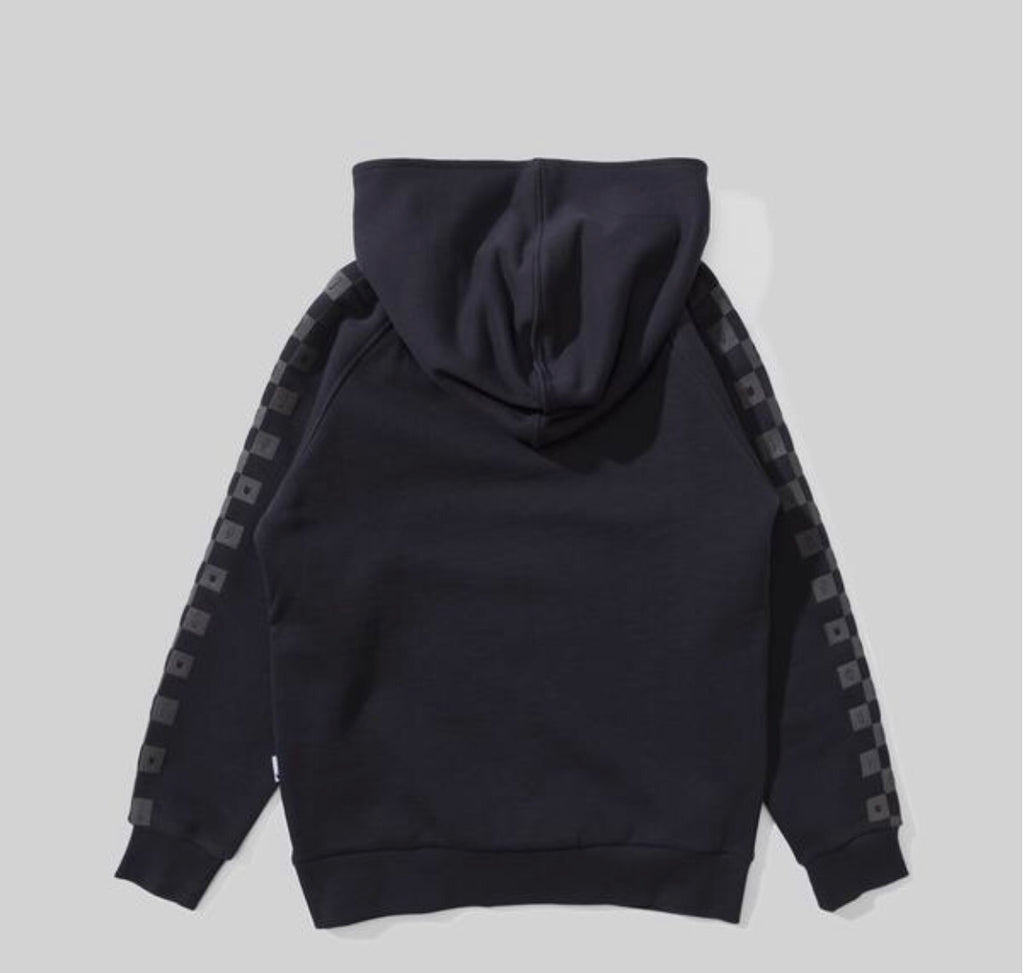 Munster kids Checker hoodie soft black