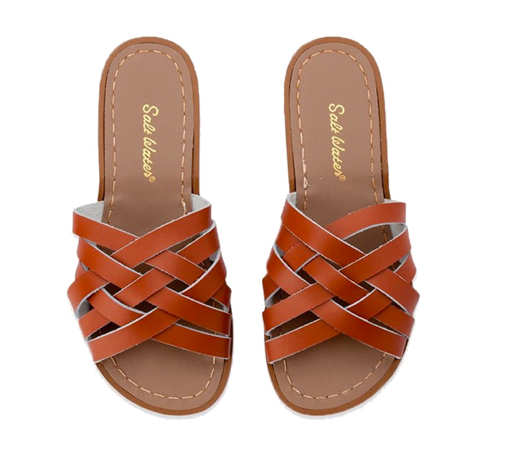 Saltwater sandals women's retro slides - Tan