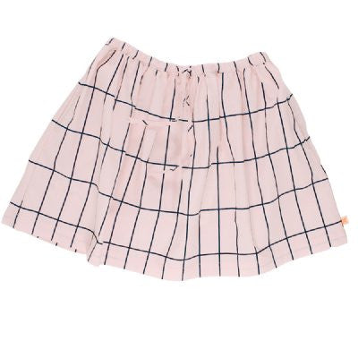 tiny cottons big grid woven skirt