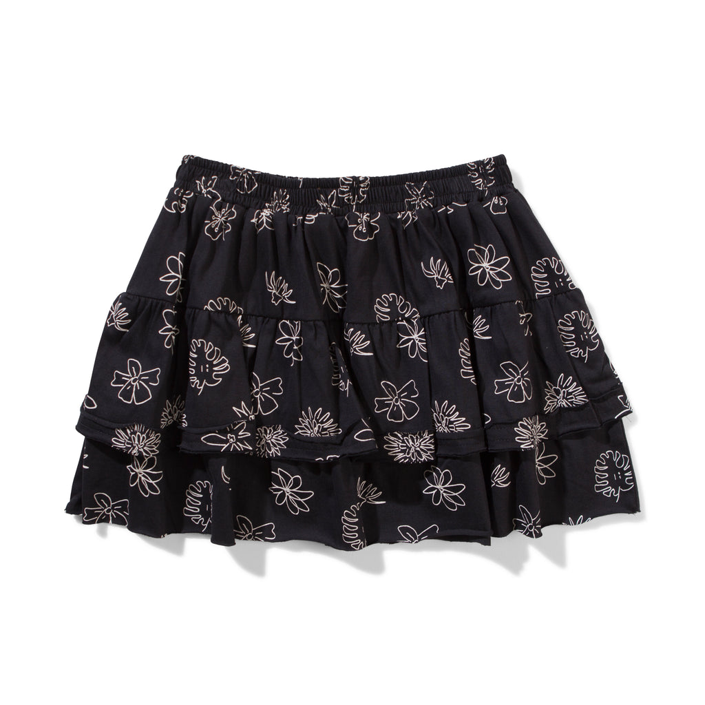 Missie Munster Veae Frill Skirt - Soft Black